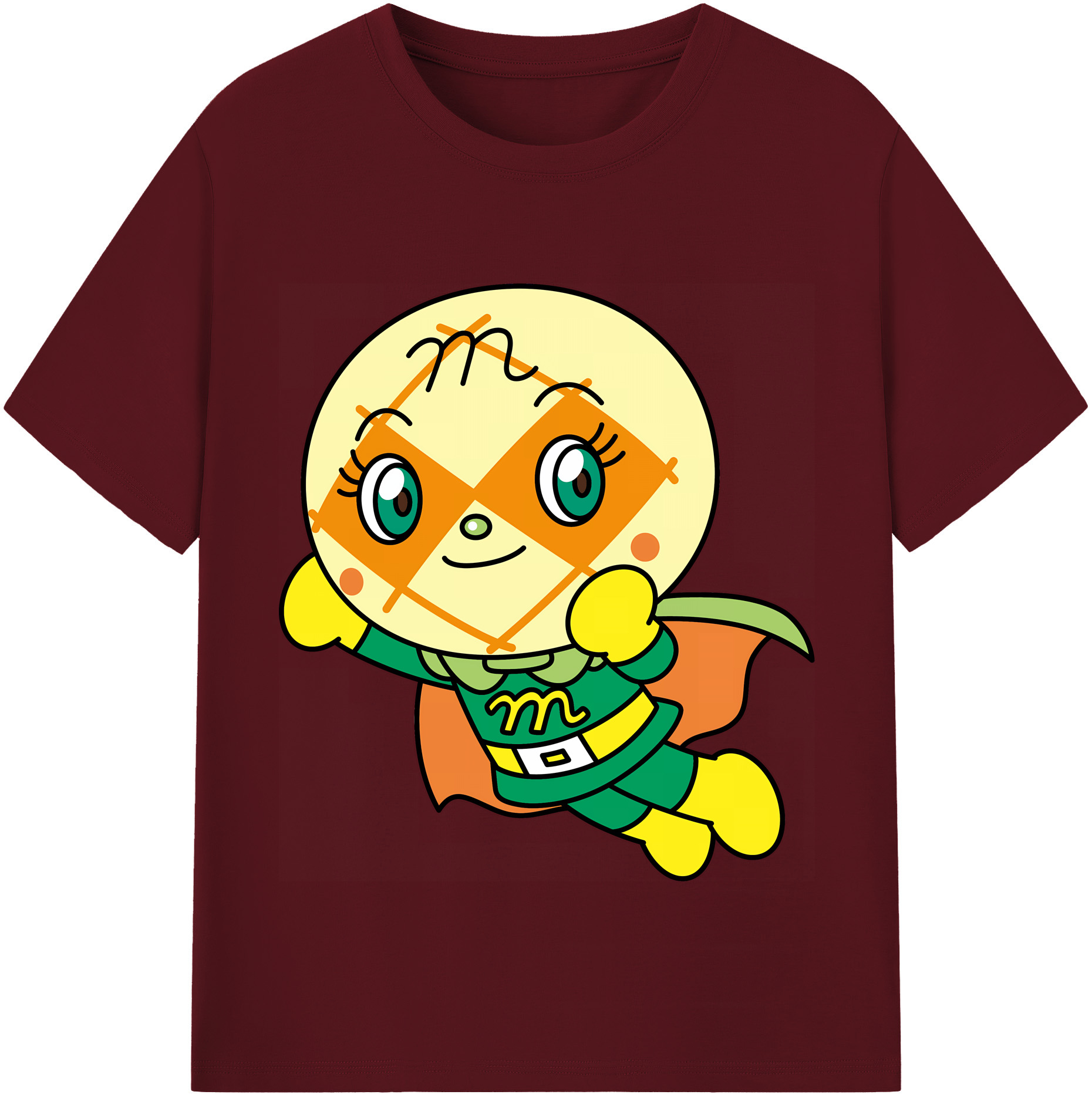（画像用） アンパンマン Anpanman 綿100％半袖Tシャツ（フロントプリント）